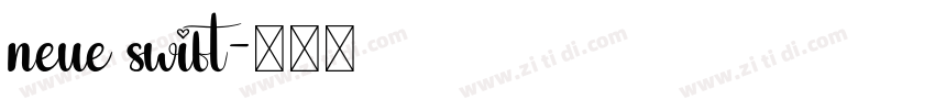 neue swift字体转换